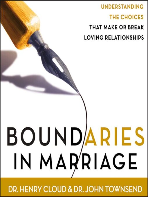 Title details for Boundaries in Marriage by Henry Cloud - Available
